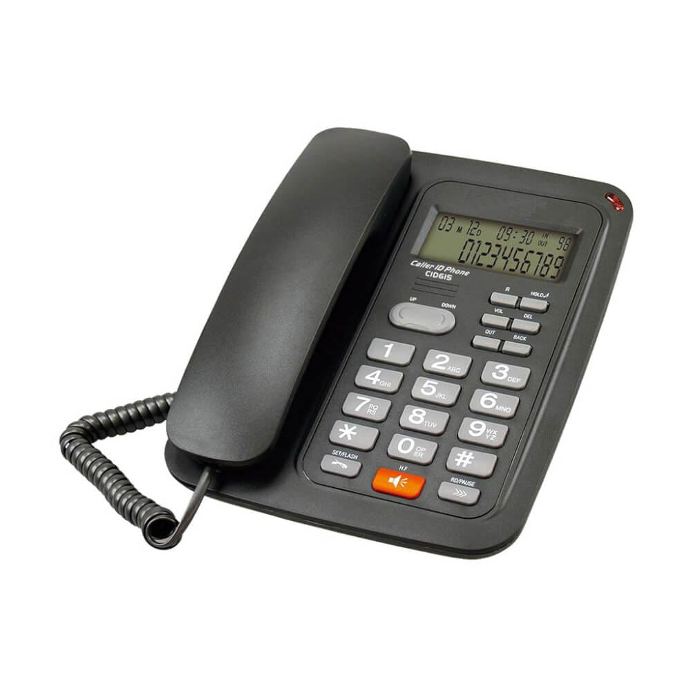 โทรศัพท์บ้านโชว์เบอร์โทรเข้า  REACH รุ่น CID 615 สีดำ_0